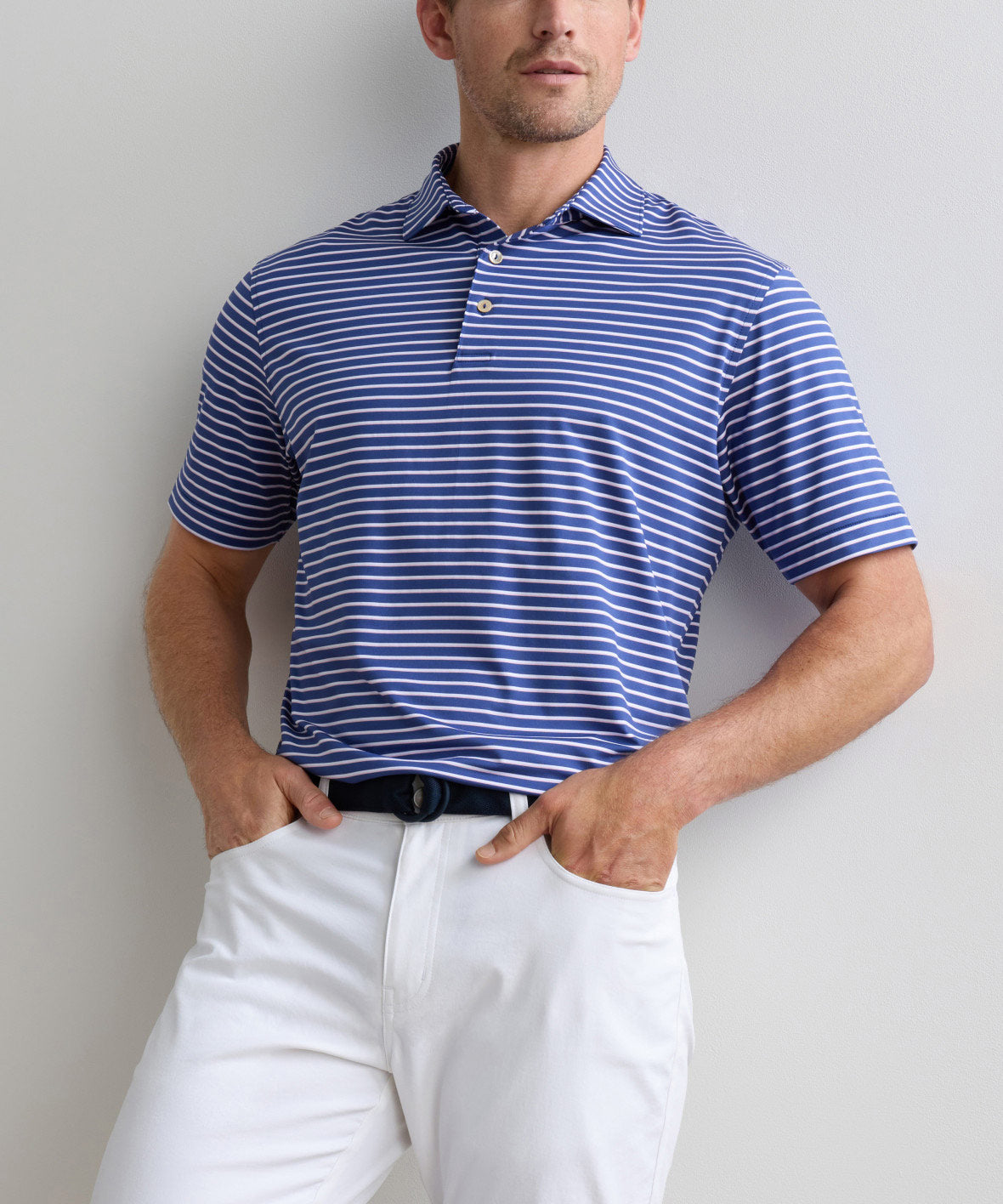 Peter Millar Dunnes Short Sleeve Performance Jersey Polo, Men's Big & Tall