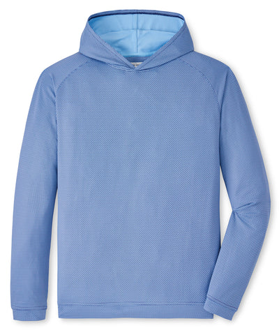 Peter Millar Pine Houndstooth Performance Hoodie, Men's Big & Tall