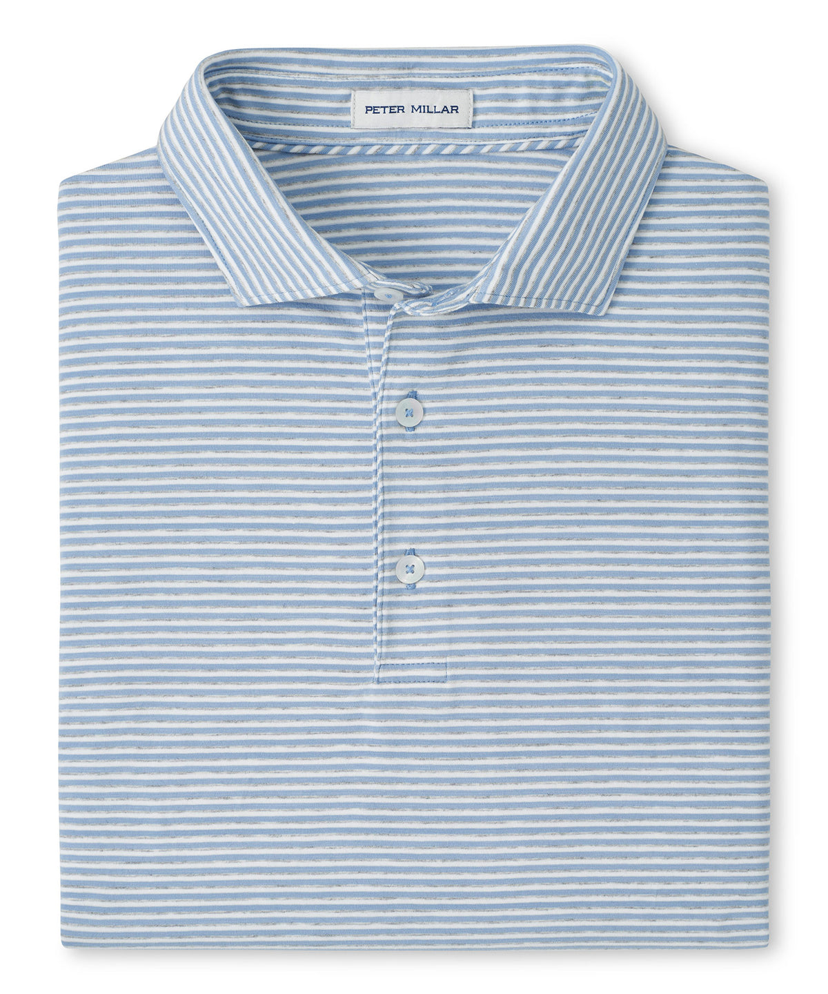 Peter Millar Calvert Stripe Crown Flex Short Sleeve Cotton Polo, Men's Big & Tall
