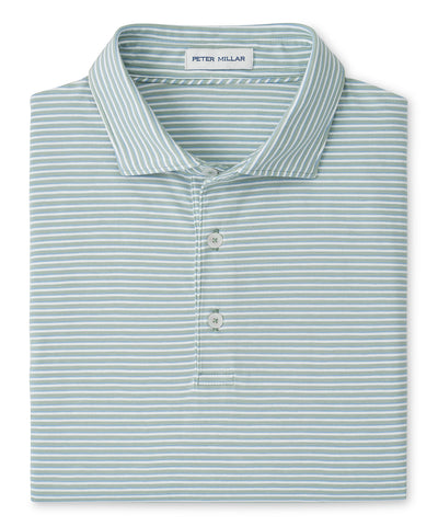 Peter Millar Calvert Stripe Crown Flex Short Sleeve Cotton Polo, Men's Big & Tall