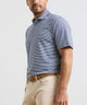 Peter Millar Calvert Stripe Crown Flex Short Sleeve Cotton Polo
