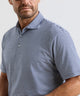 Peter Millar Calvert Stripe Crown Flex Short Sleeve Cotton Polo