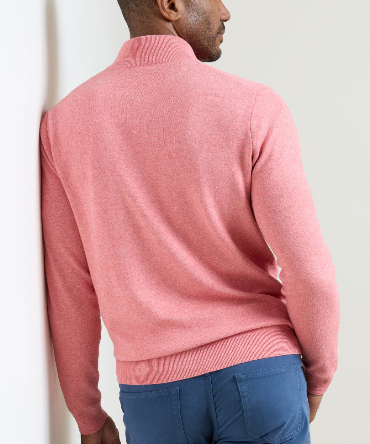 Peter Millar Coolspun Lite Cotton Quarter-Zip Sweater, Men's Big & Tall