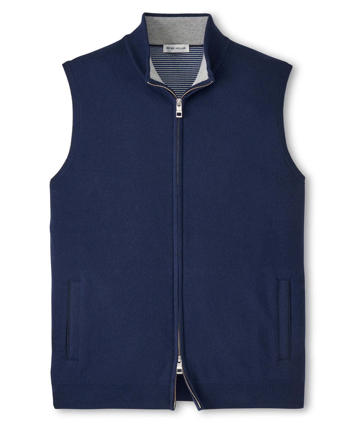 Peter Millar Coolspun Lite Full Zip Sweater Vest, Men's Big & Tall