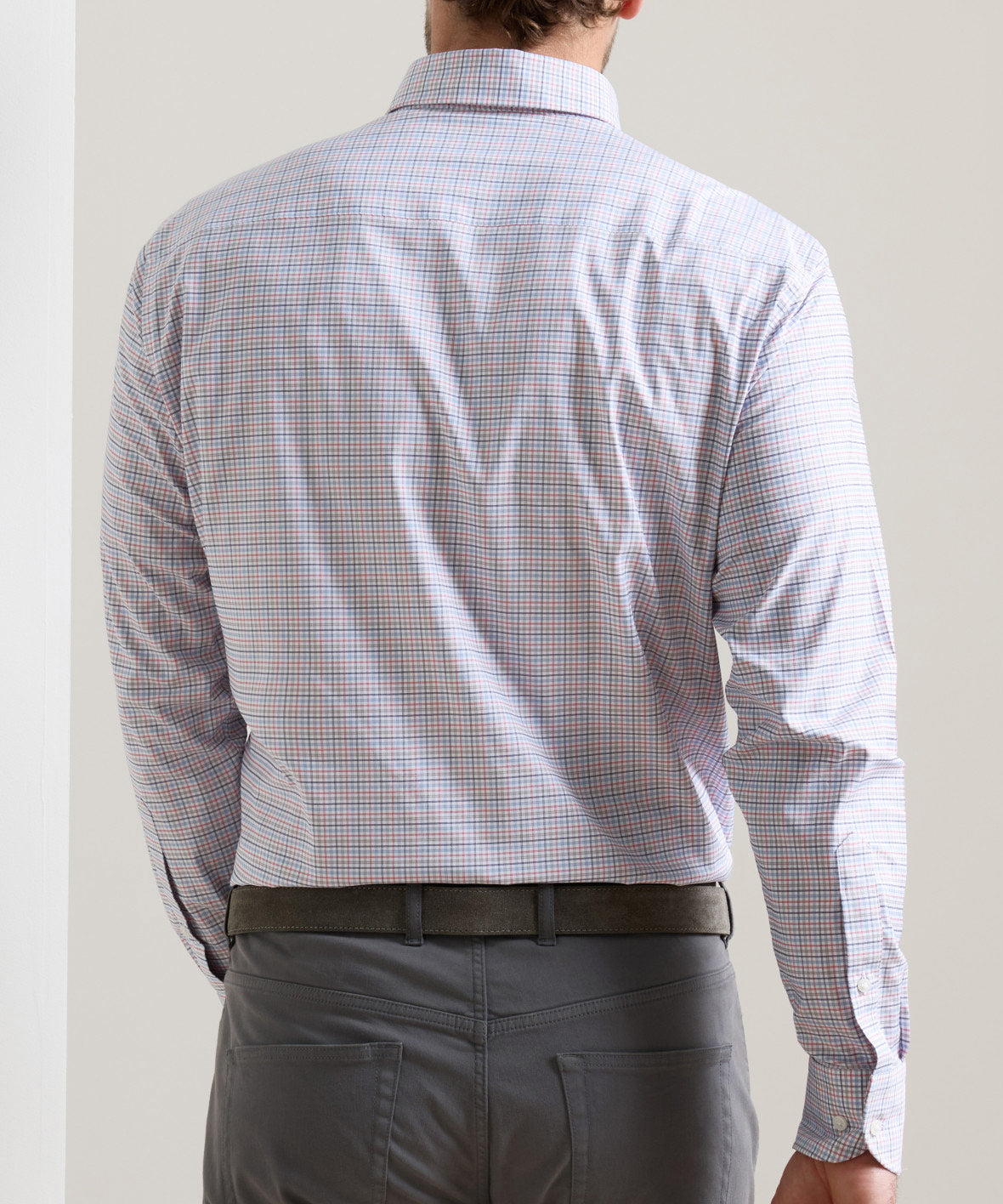 Peter Millar Casey Long Sleeve Performance Twill Sport Shirt, Men's Big & Tall