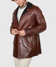 Westport Black Mid-Length Leather Jacket