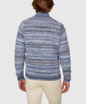 Westport Black Brushed Alpaca Space Dye Crew T-Shirt