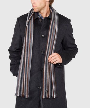 Westport Black Multi Color Knit Scarf