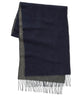 Westport Black Reversible Merino Wool Scarf