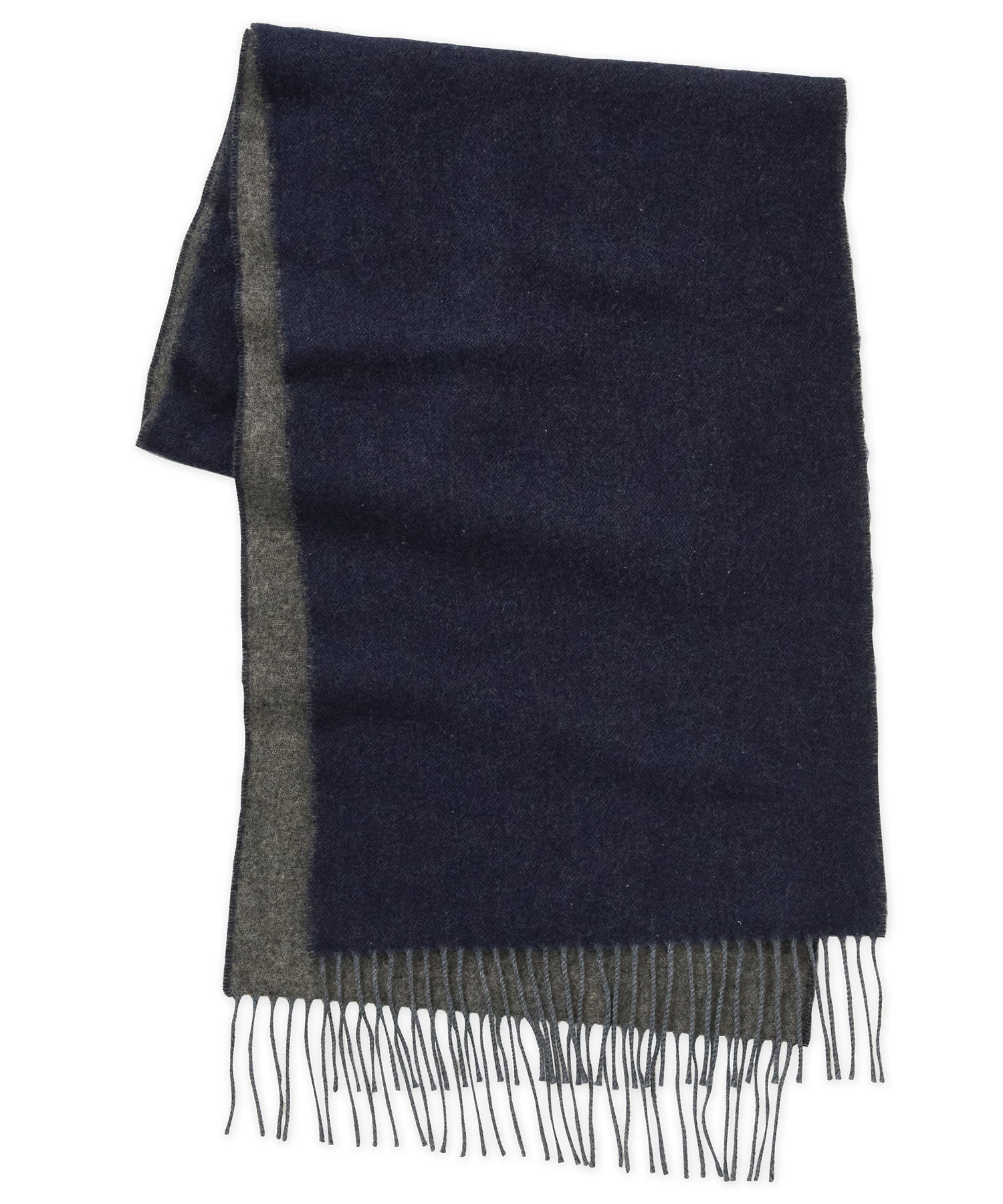 Westport Black Reversible Merino Wool Scarf, Men's Big & Tall