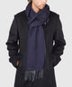 Westport Black Reversible Merino Wool Scarf