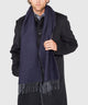 Westport Black Reversible Merino Wool Scarf