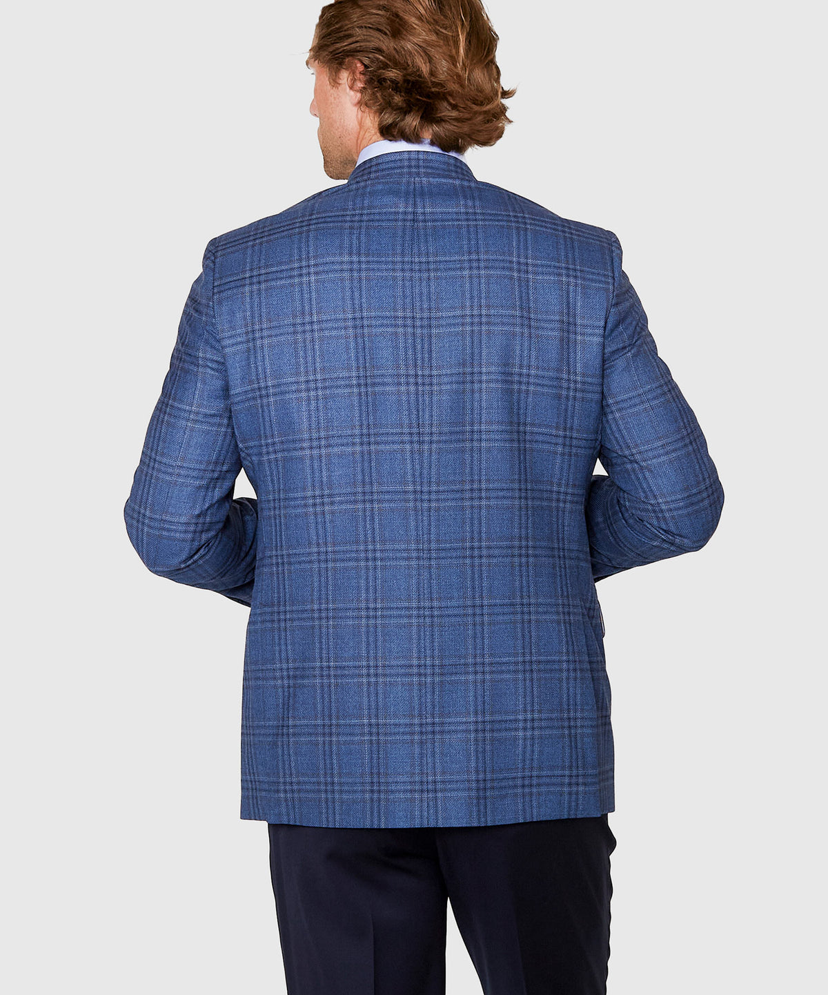 Westport Black Two Button Side Vent Plaid Sport Coat, Men's Big & Tall