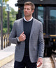 Westport Black Two Button Side Vent Windowpane Sport Coat