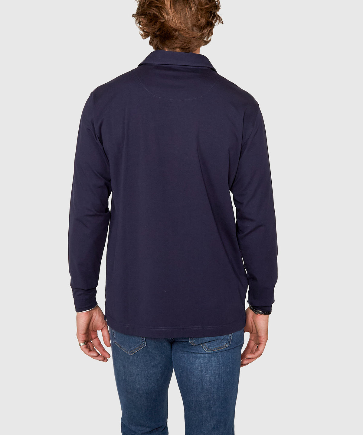 Westport No-Tuck Long Sleeve Cotton Rich Performance Polo, Men's Big & Tall