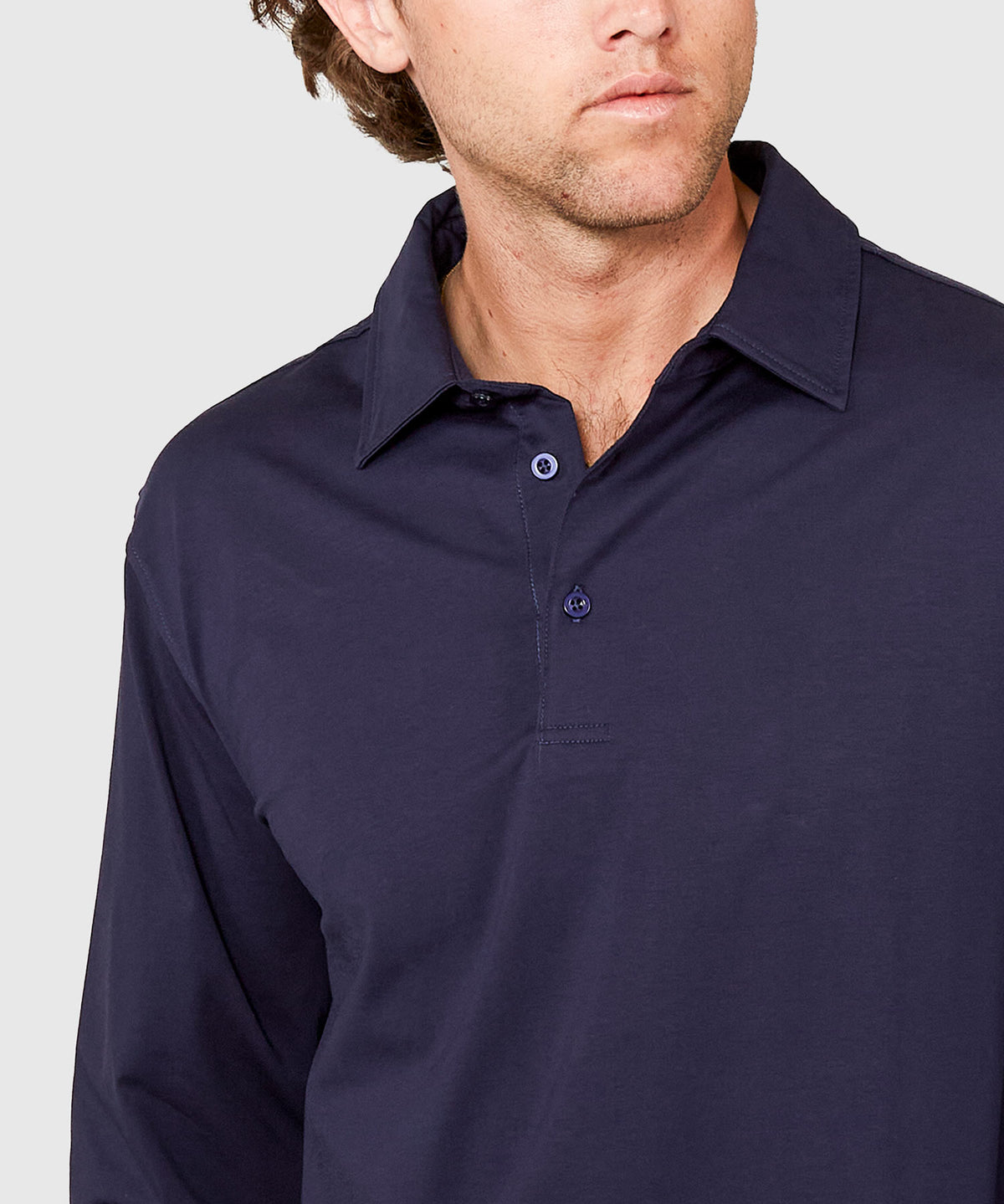 Westport No-Tuck Long Sleeve Cotton Rich Performance Polo, Men's Big & Tall