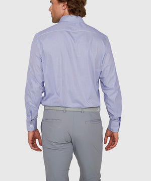 Westport Black Long Sleeve Button Down Performance Tattersall Sport Shirt