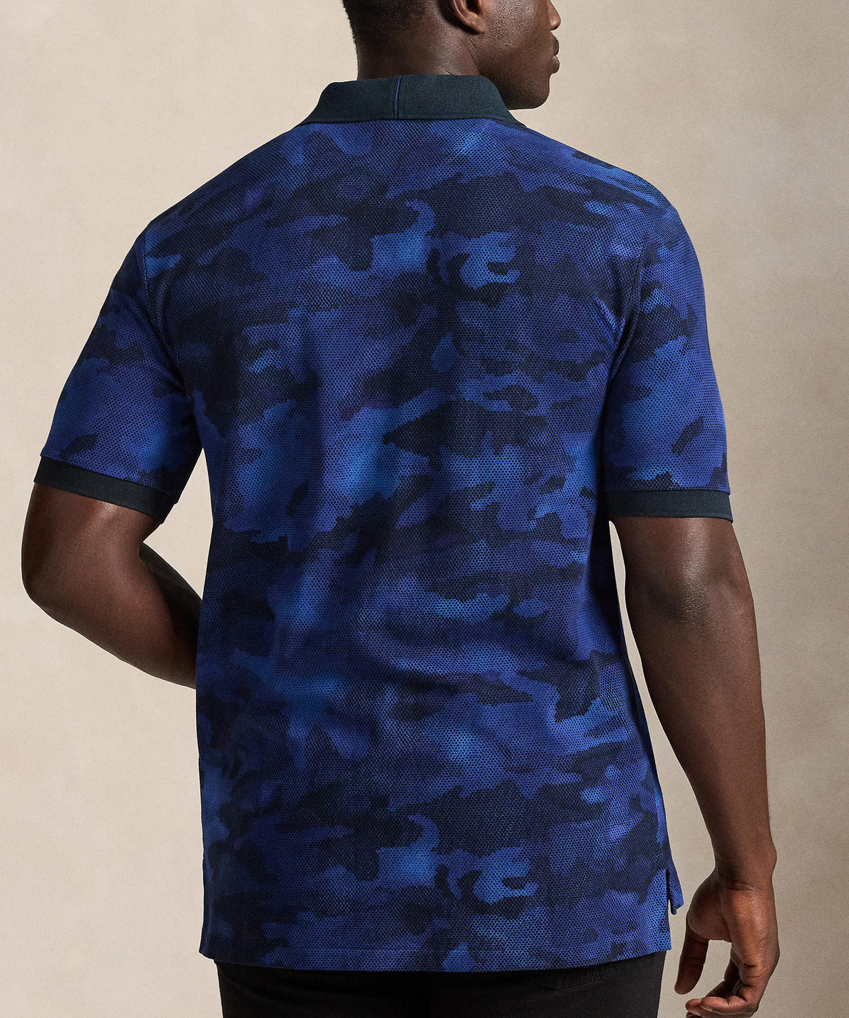 Polo Ralph Lauren Short Sleeve Animated Print Mesh Polo, Men's Big & Tall