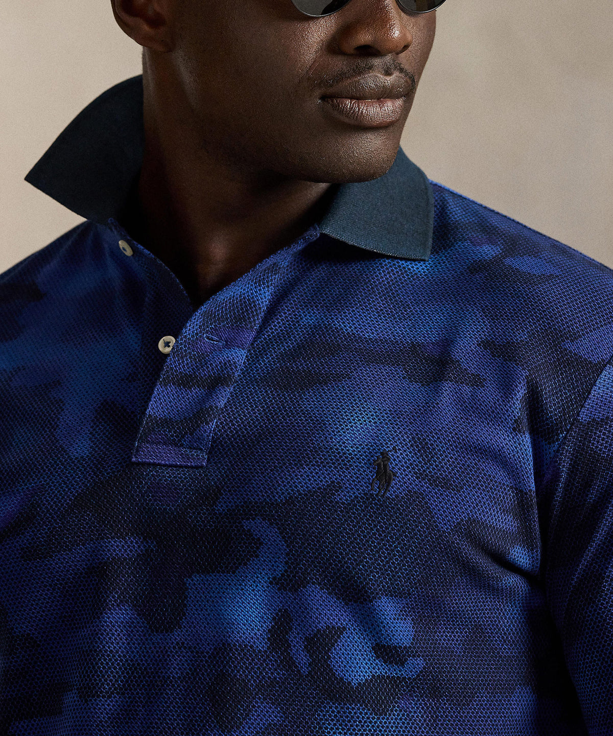 Polo Ralph Lauren Short Sleeve Animated Print Mesh Polo, Men's Big & Tall