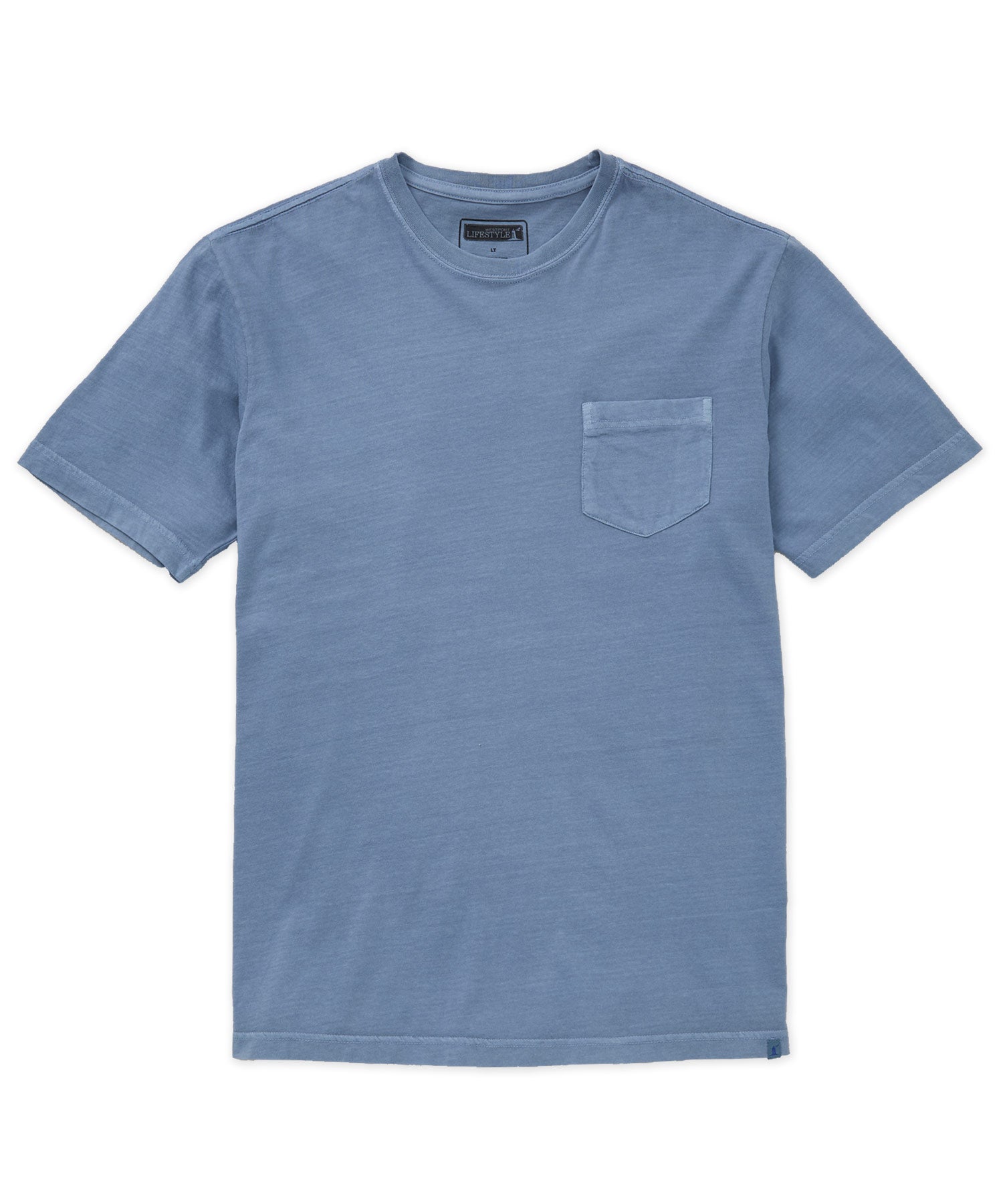Westport Lifestyle Big & Tall Short Sleeve Ocean-Washed Crew Neck