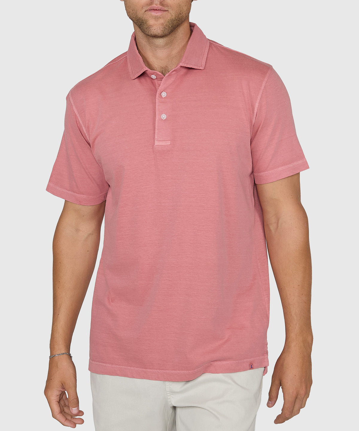 Westport Lifestyle Short Sleeve Sunwashed Polo, Men's Big & Tall