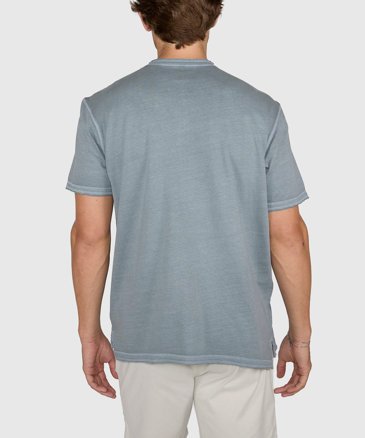 Westport Lifestyle Short Sleeve Sunwashed Henley, Men's Big & Tall