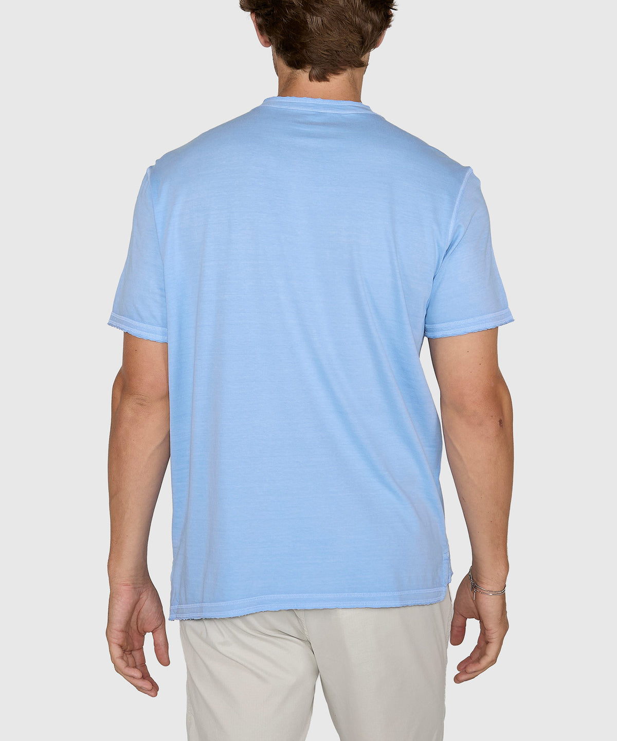 Westport Lifestyle Short Sleeve Sunwashed Henley, Men's Big & Tall