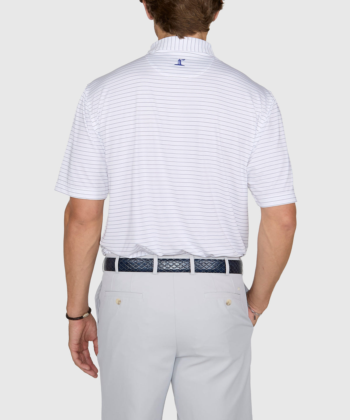 Westport Lifestyle Short Sleeve Performance Stripe Polo, Men's Big & Tall