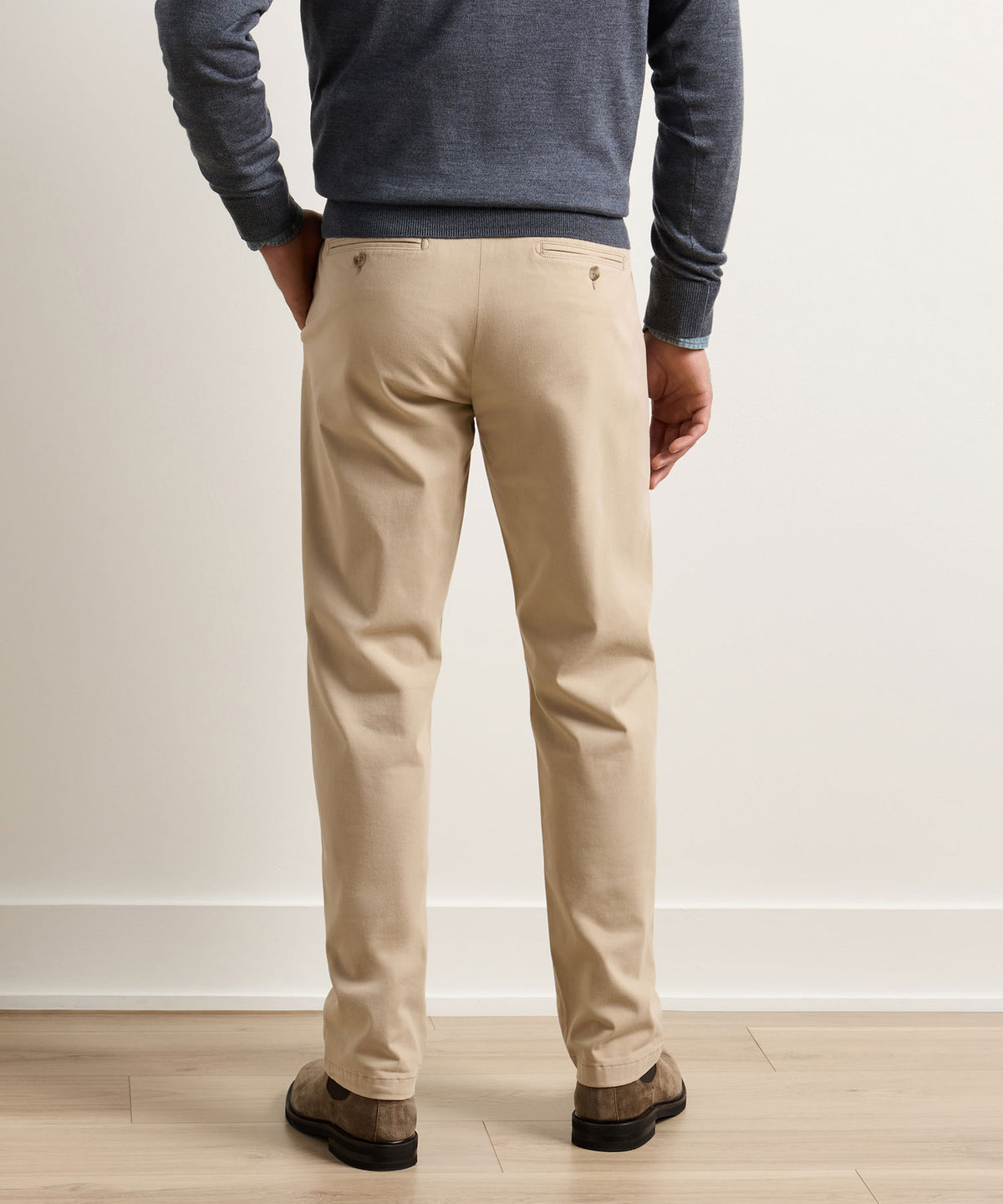 Peter Millar Signature Sateen Flat Front Trouser, Men's Big & Tall