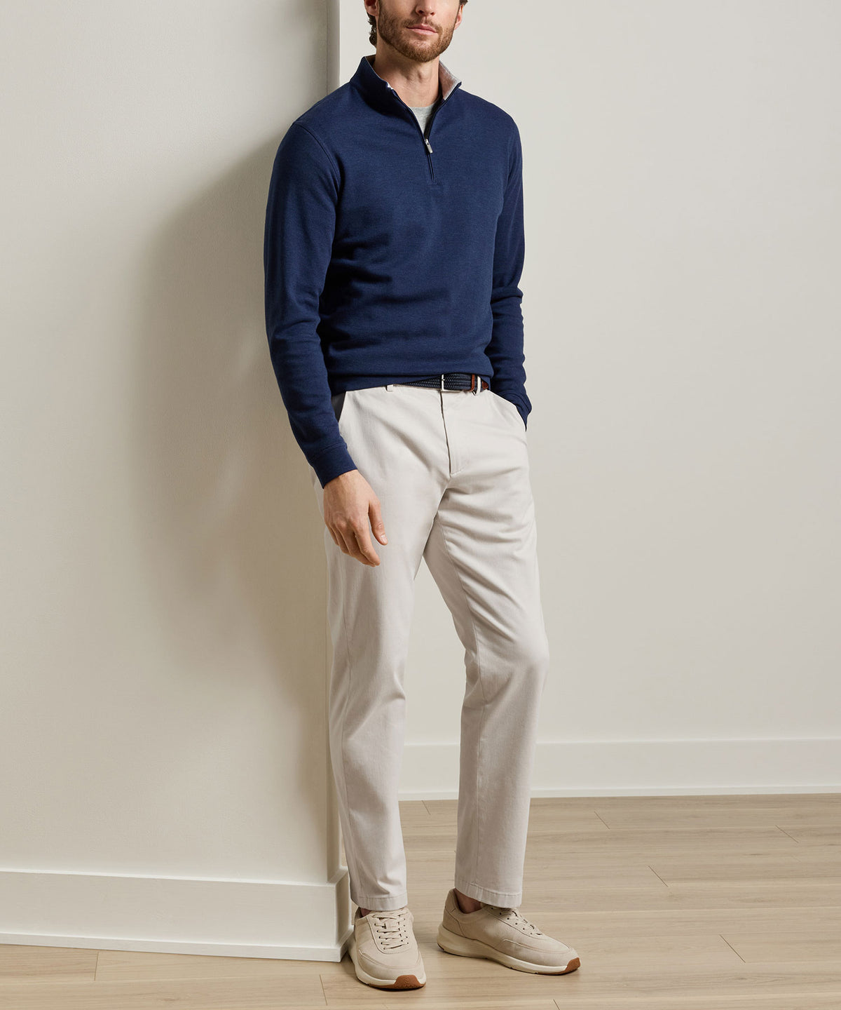 Peter Millar Signature Sateen Flat Front Trouser, Men's Big & Tall
