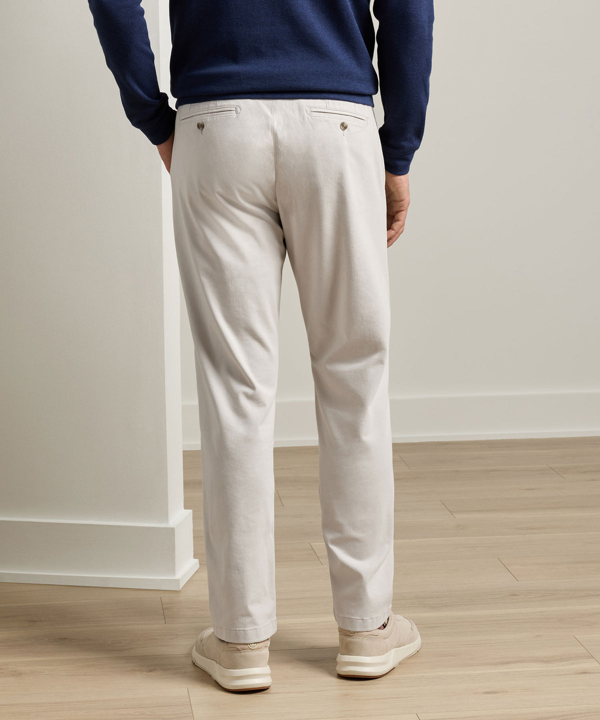 Peter Millar Signature Sateen Flat Front Trouser, Men's Big & Tall