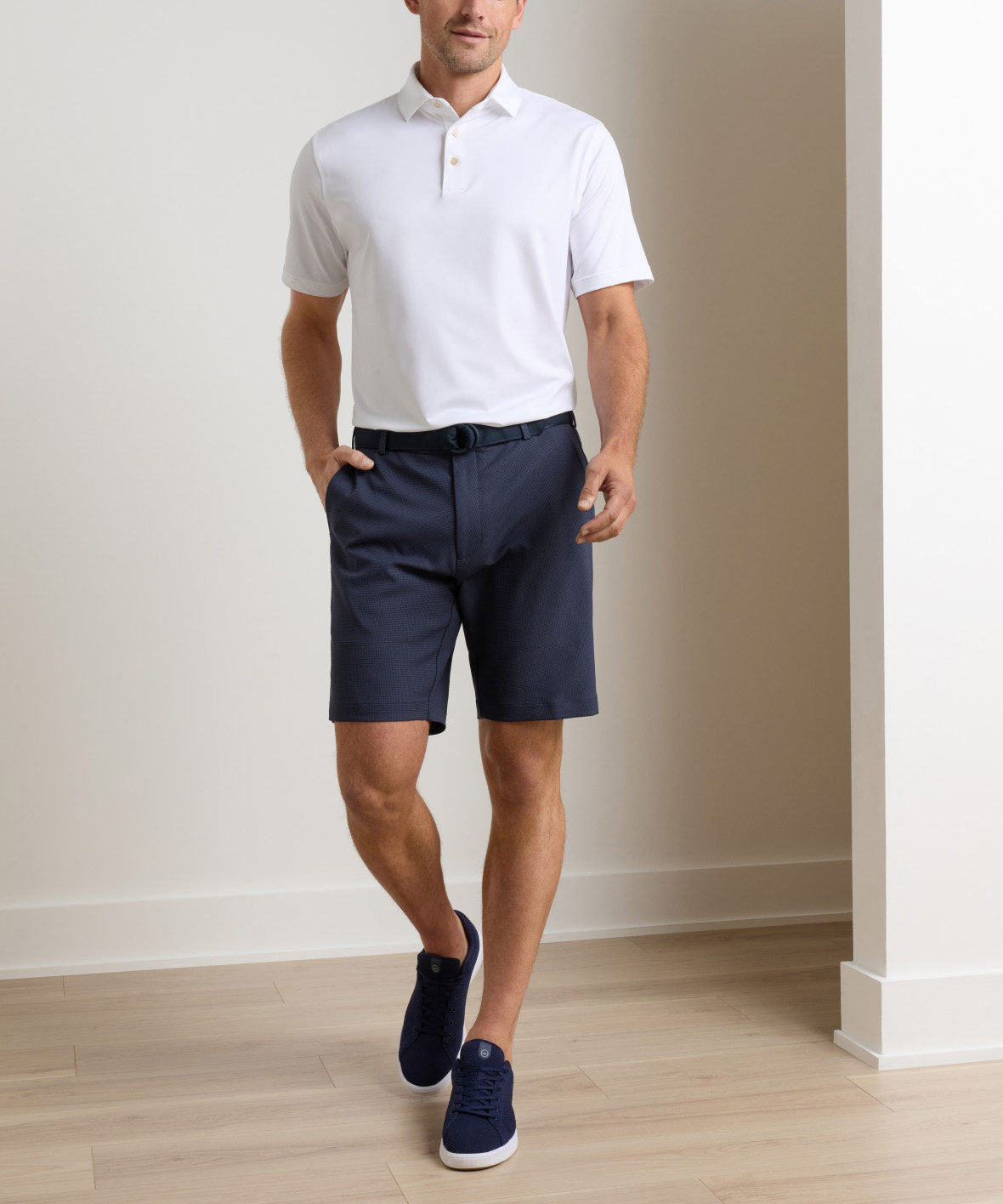 Peter Millar Big & Tall Salem Houndstooth Performance Short