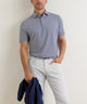 Peter Millar Hales Stripe Short Sleeve Performance Polo