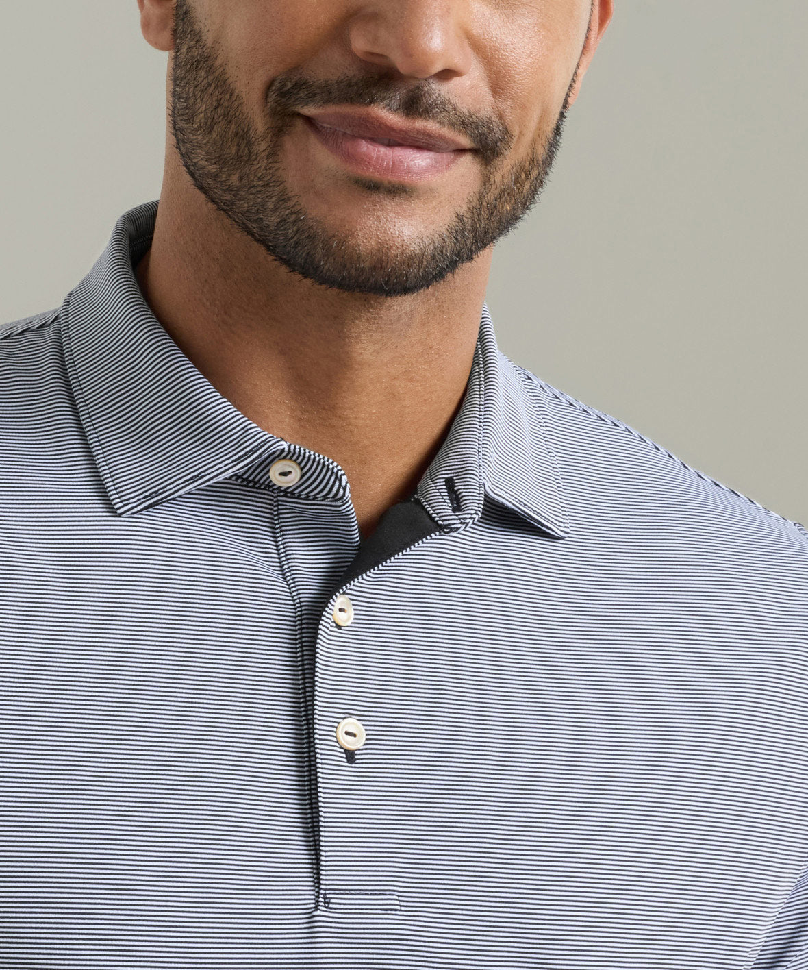 Peter Millar Jubilee Stripe Short Sleeve Polo, Men's Big & Tall