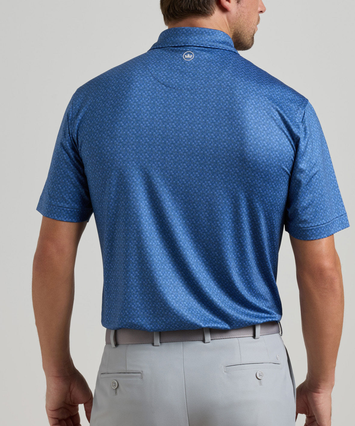 Peter Millar Pole Position Print Short Sleeve Performance Polo, Men's Big & Tall