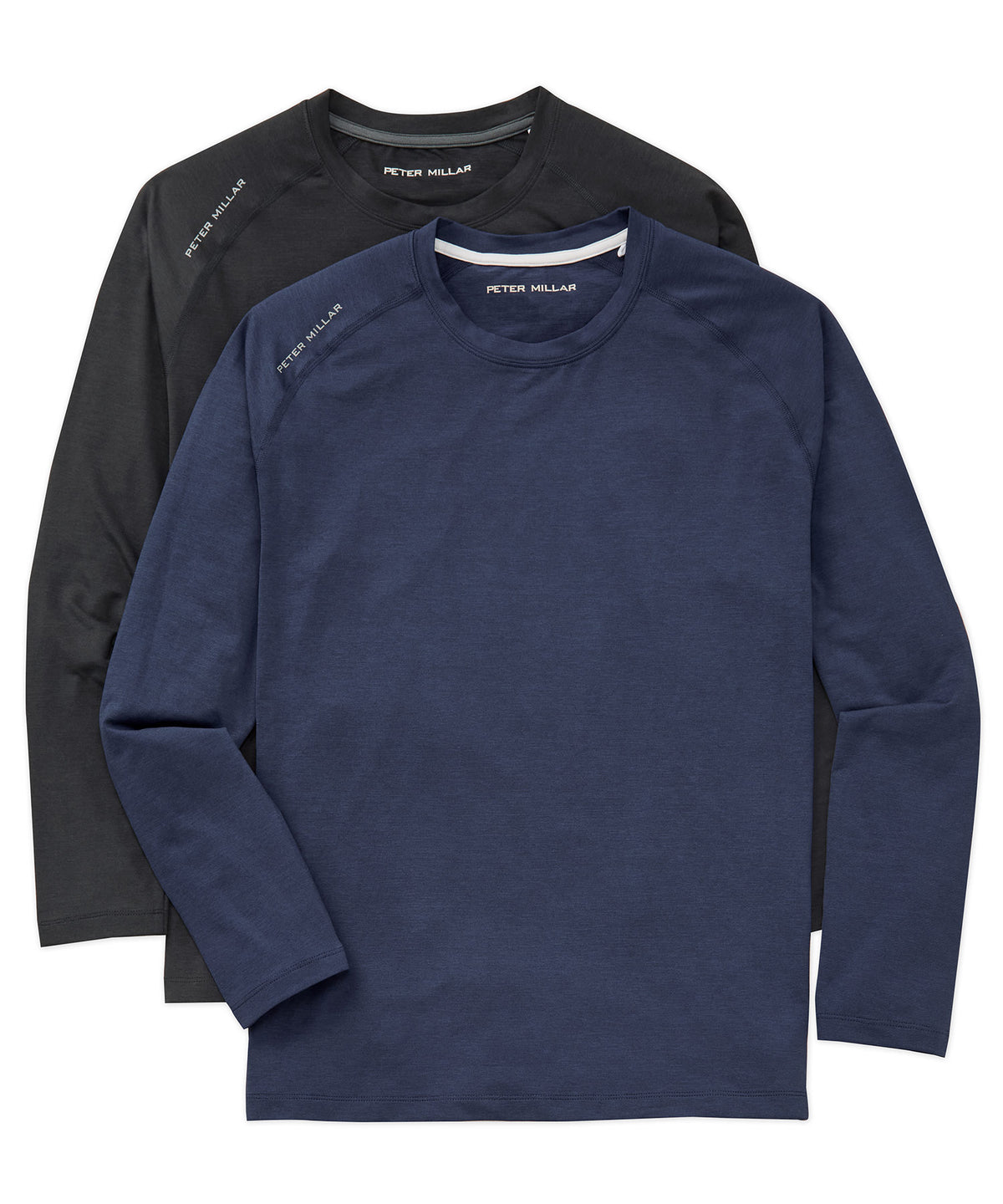 Peter Millar Aurora Performance Long Sleeve Tee Shirt, Men's Big & Tall