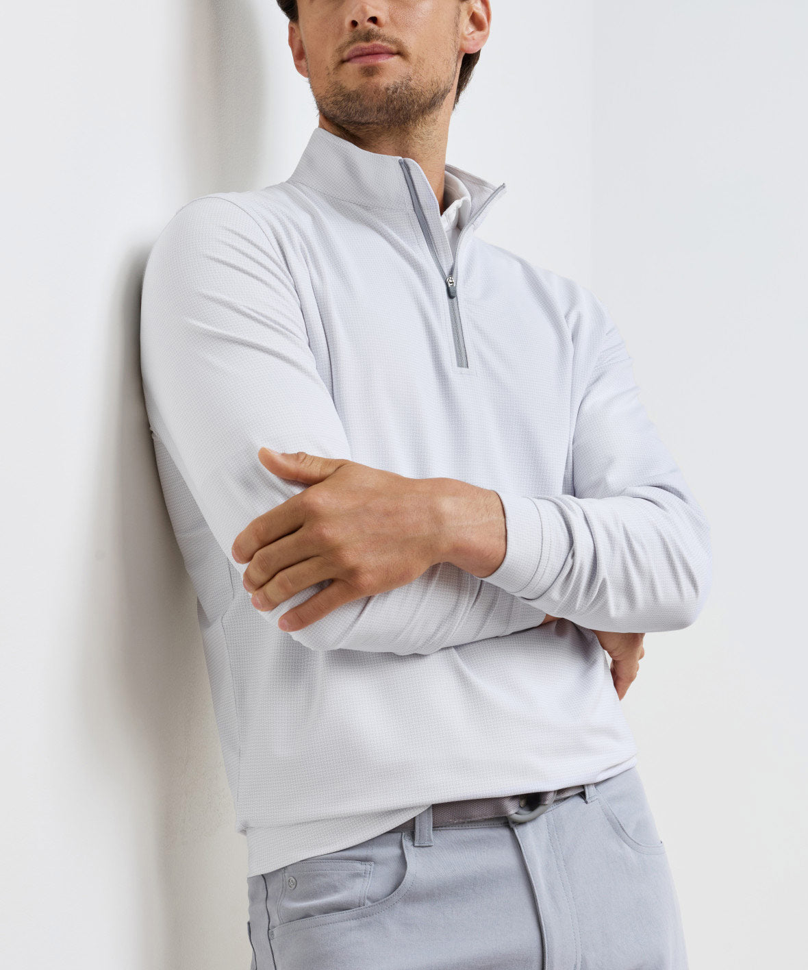 Peter Millar Basket Weave Perth Quarter-Zip Pullover, Men's Big & Tall