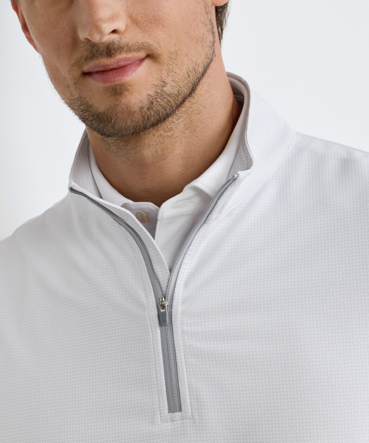 Peter Millar Basket Weave Perth Quarter-Zip Pullover, Men's Big & Tall