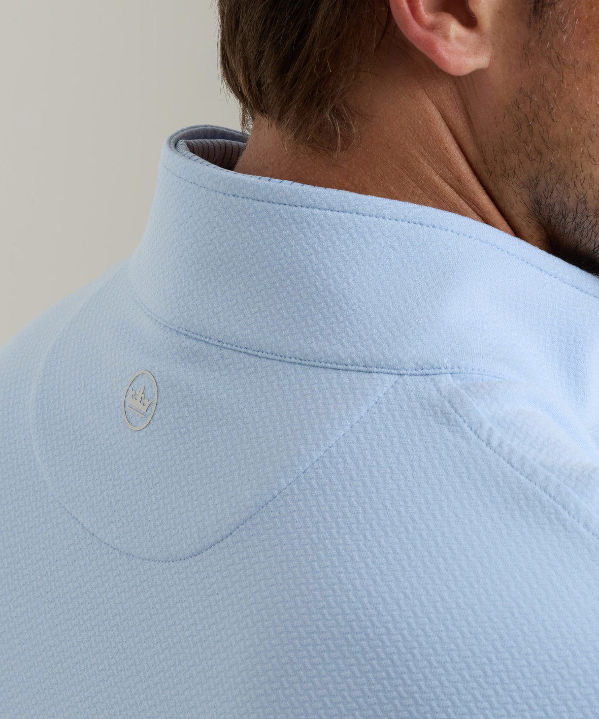 Peter Millar Perth Cross-Hatch Quarter-Zip Pullover, Men's Big & Tall