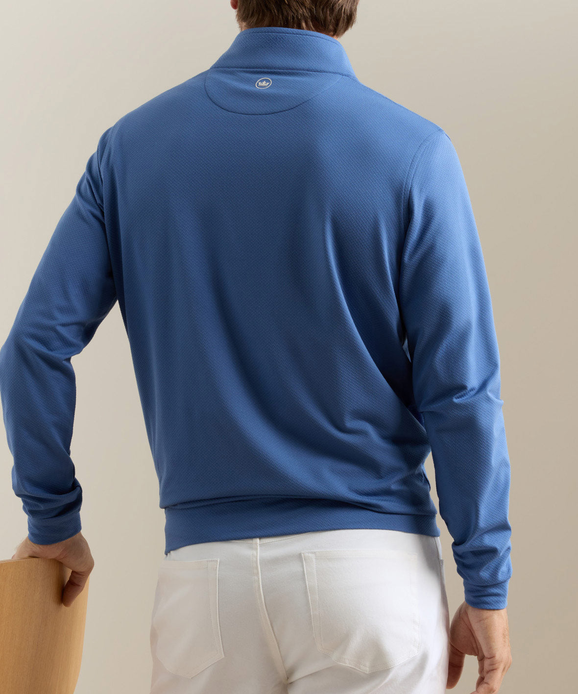 Peter Millar Perth Cross-Hatch Quarter-Zip Pullover, Men's Big & Tall