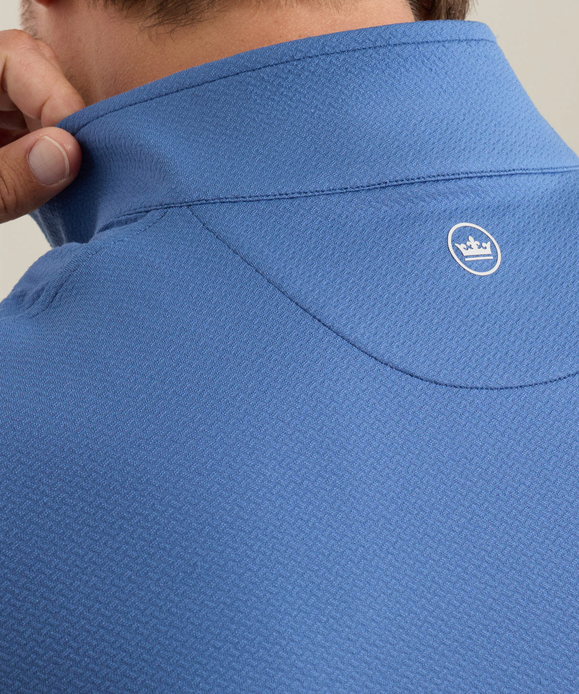 Peter Millar Perth Cross-Hatch Quarter-Zip Pullover, Men's Big & Tall