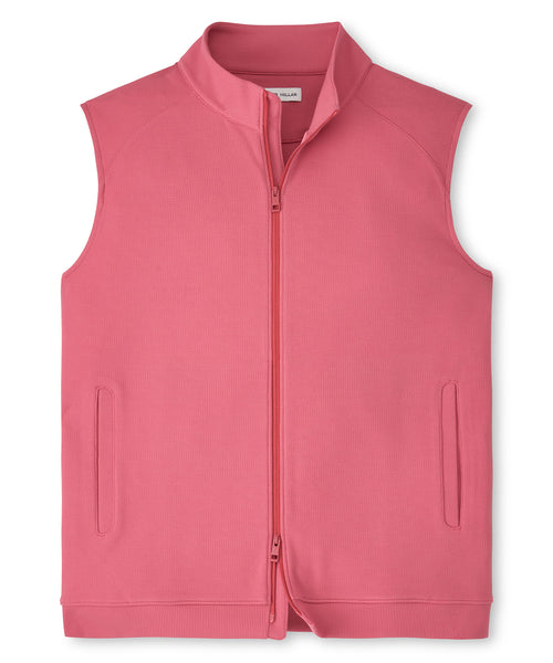 Peter Millar Big & Tall Cradle Pique Full Zip Vest | Westport Big