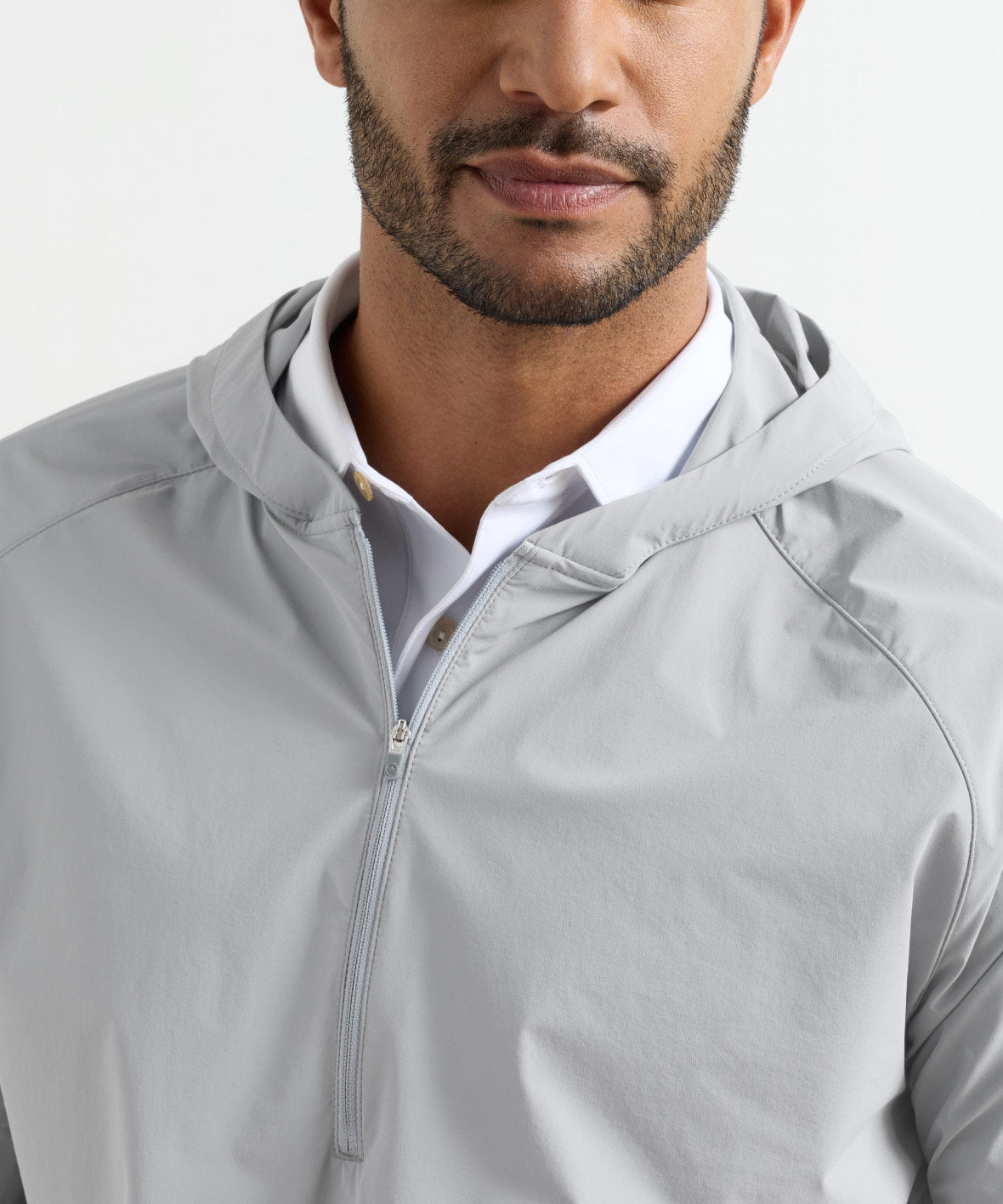 Men's Big & Tall Peter Millar Featherweight Sun Hoodie Gale Grey / LT Men's Big & Tall Peter Millar Featherweight Sun Hoodie Gale Grey / LT