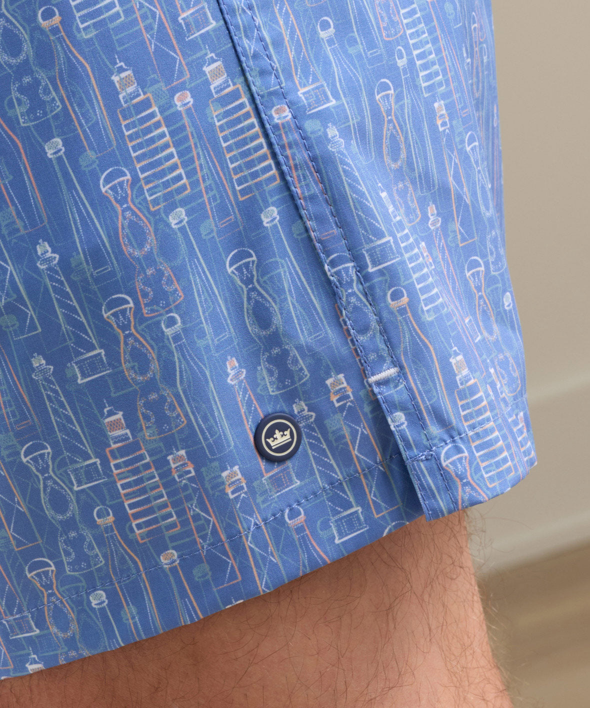 Peter Millar Tequila Seas Print Swim Trunk, Men's Big & Tall