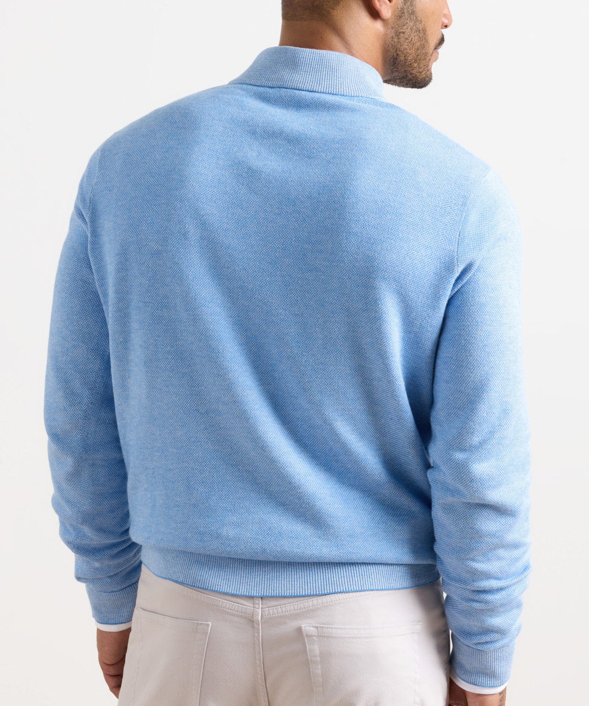 Peter Millar Coolspun Light Birdseye Quarter-Zip Pullover, Men's Big & Tall