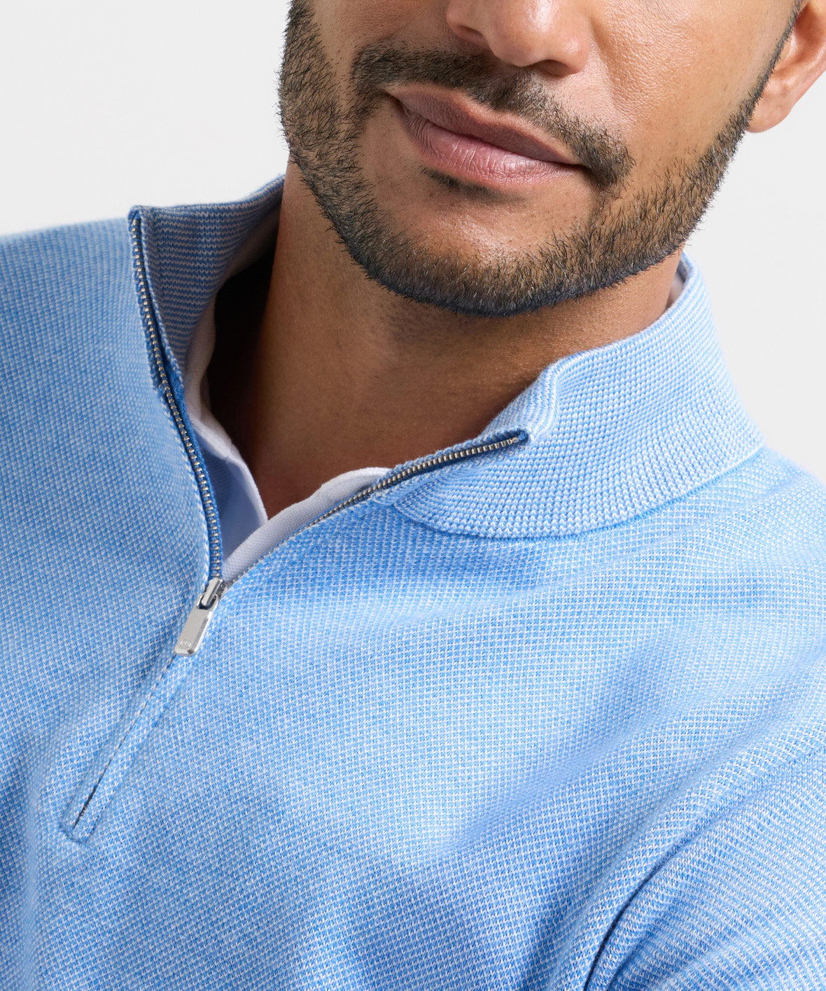 Peter Millar Coolspun Light Birdseye Quarter-Zip Pullover, Men's Big & Tall