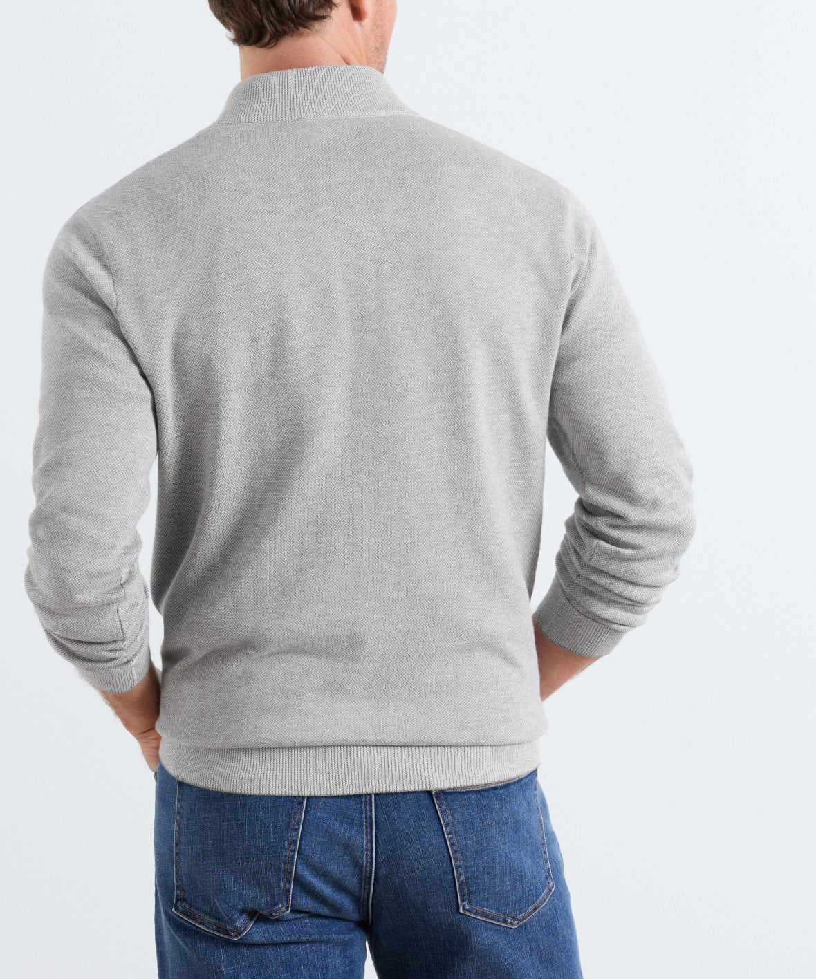 Peter Millar Coolspun Light Birdseye Quarter-Zip Pullover, Men's Big & Tall