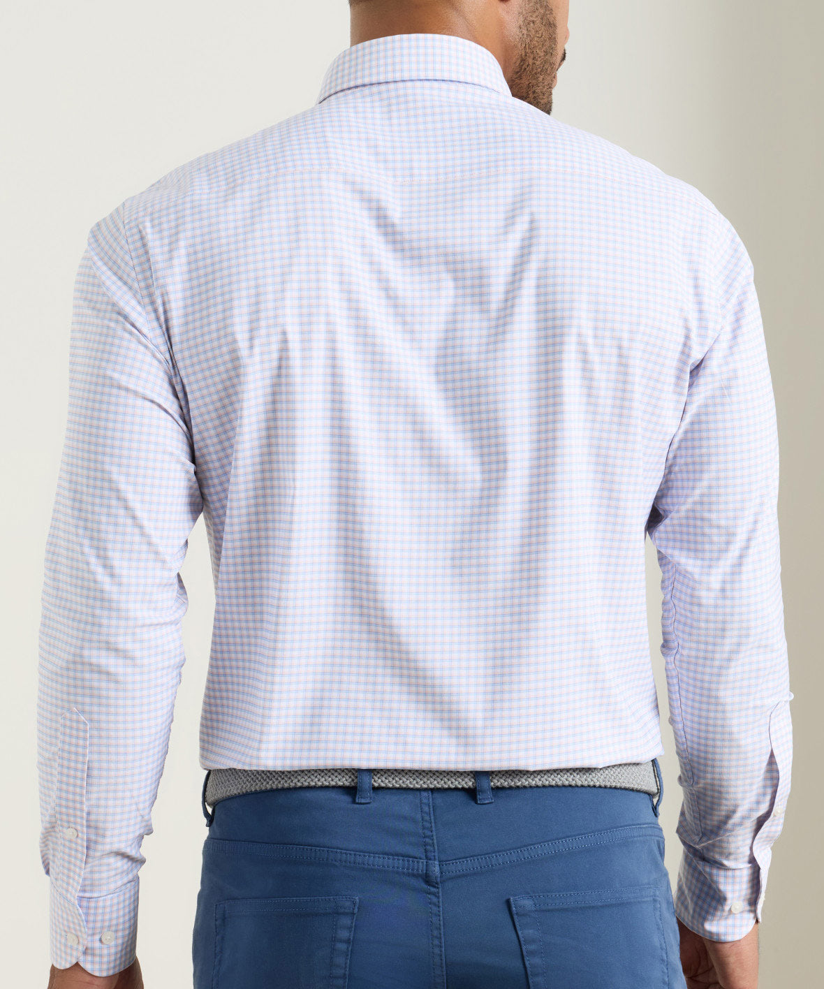 Peter Millar Gregory Performance Long Sleeve Twill Sport Shirt, Men's Big & Tall