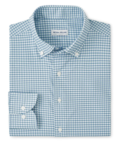 Peter Millar Gregory Performance Long Sleeve Twill Sport Shirt, Men's Big & Tall