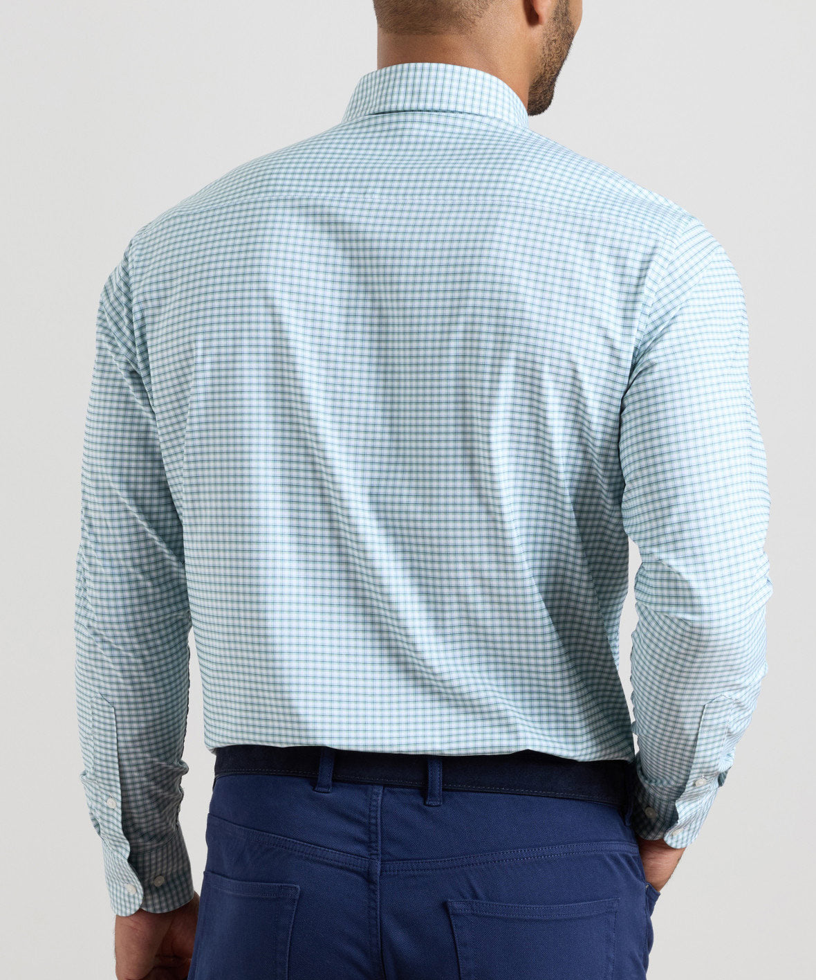 Peter Millar Gregory Performance Long Sleeve Twill Sport Shirt, Men's Big & Tall